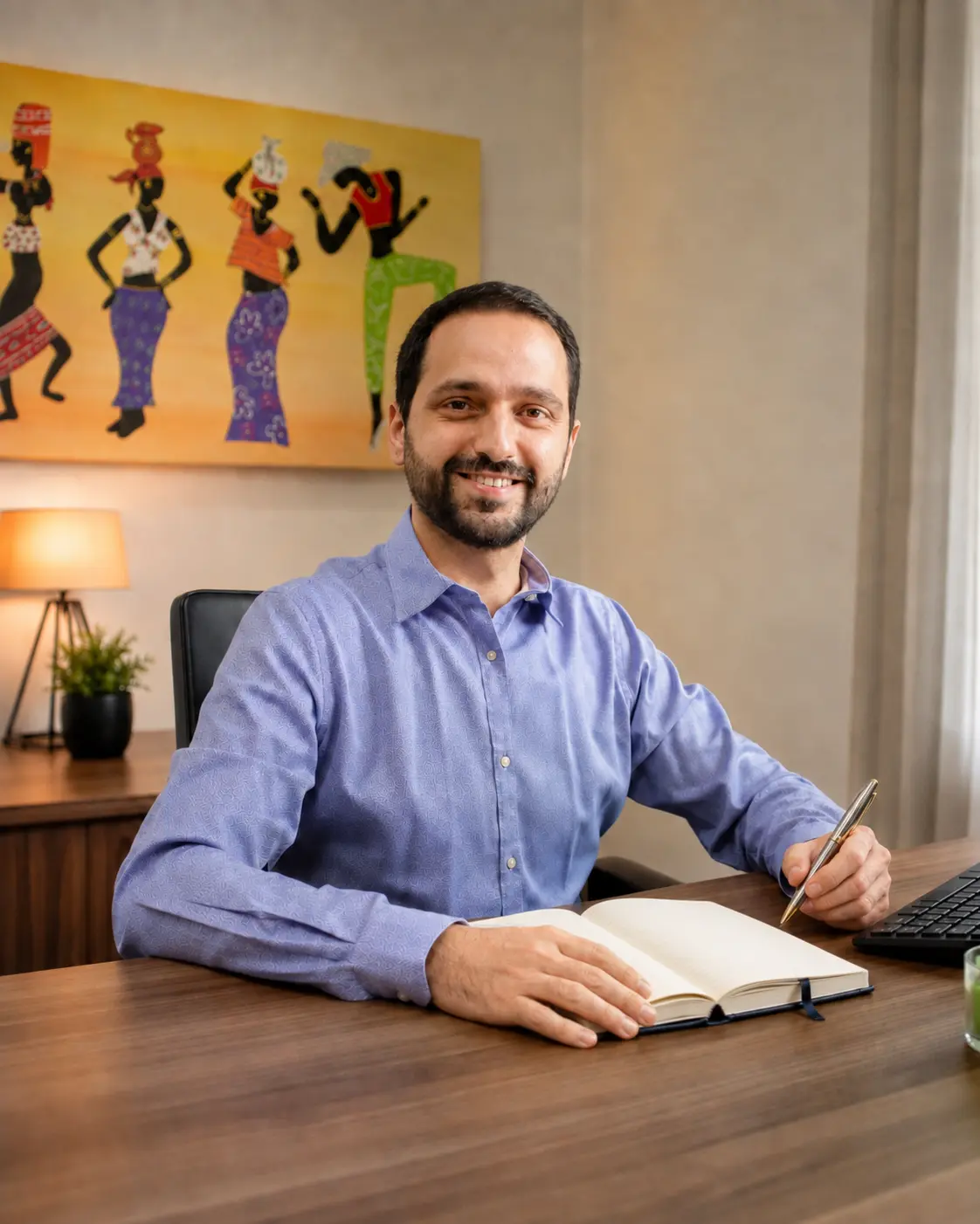 Guilherme Romano em atendimento